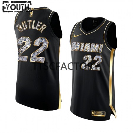 Maglia NBA Miami Heat Jimmy Butler 22 Nike 2022 Playoffs Nero Swingman - Bambino